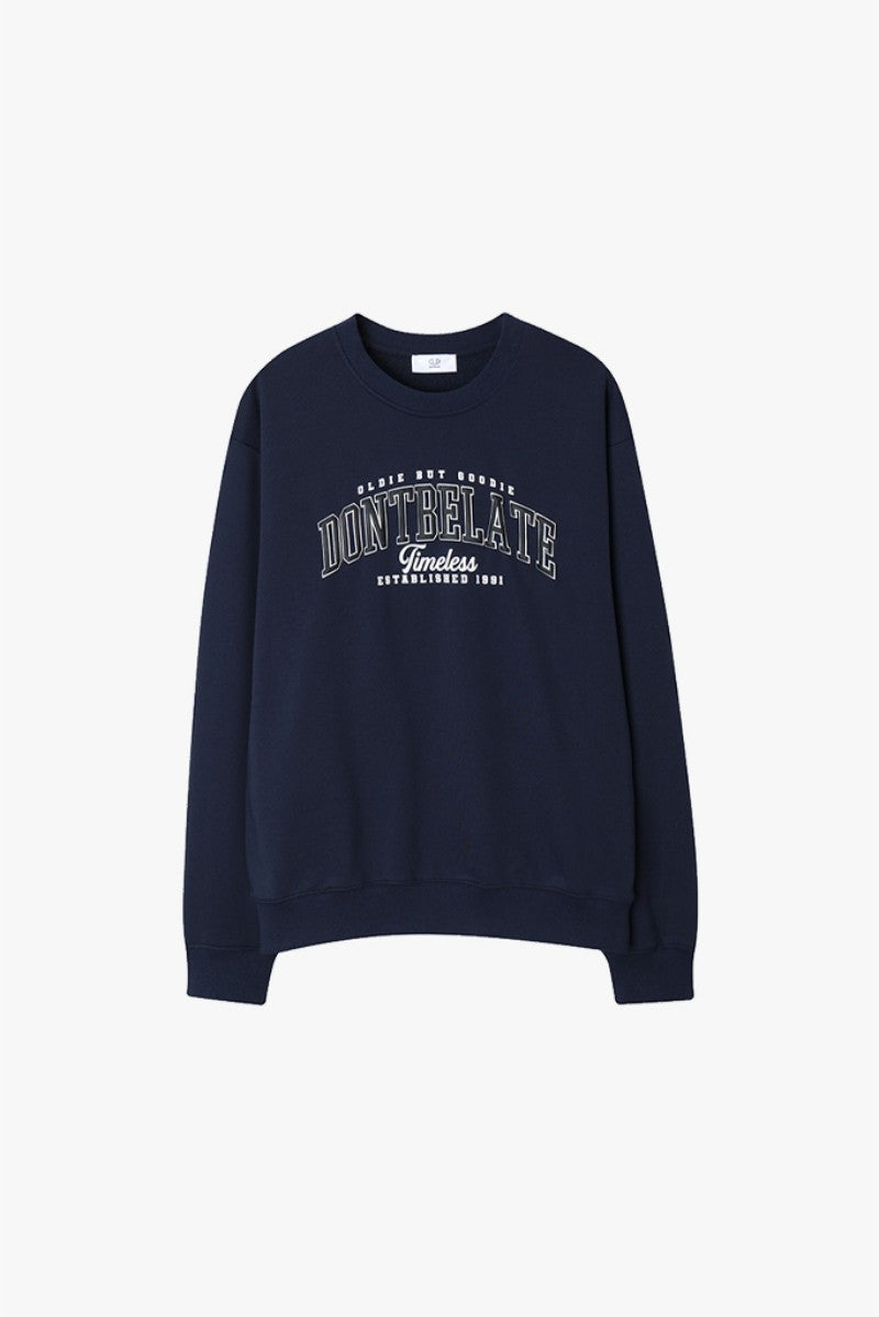 黑五限時折扣【WE ARE】韓國DONTBELATE圓領大學T衛衣20251101-6
