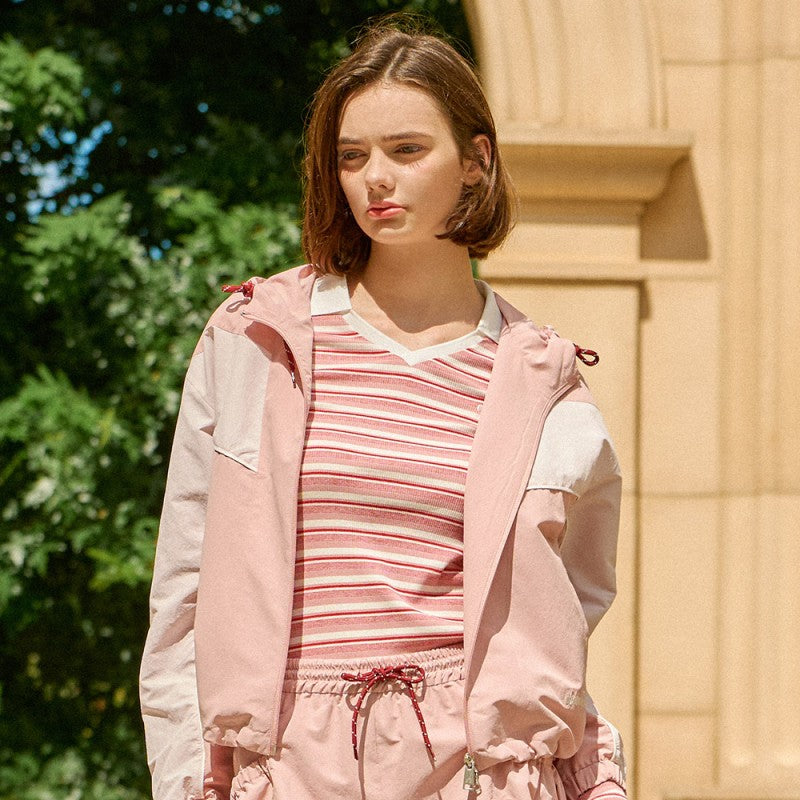 【WE ARE】韓國Diadora休閒連帽拉鏈外套D5322LWT31