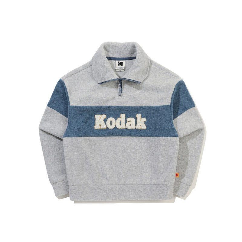 女款【WE ARE】韓國KODAK柯達半拉鏈領大學T衛衣K5422EFSR1