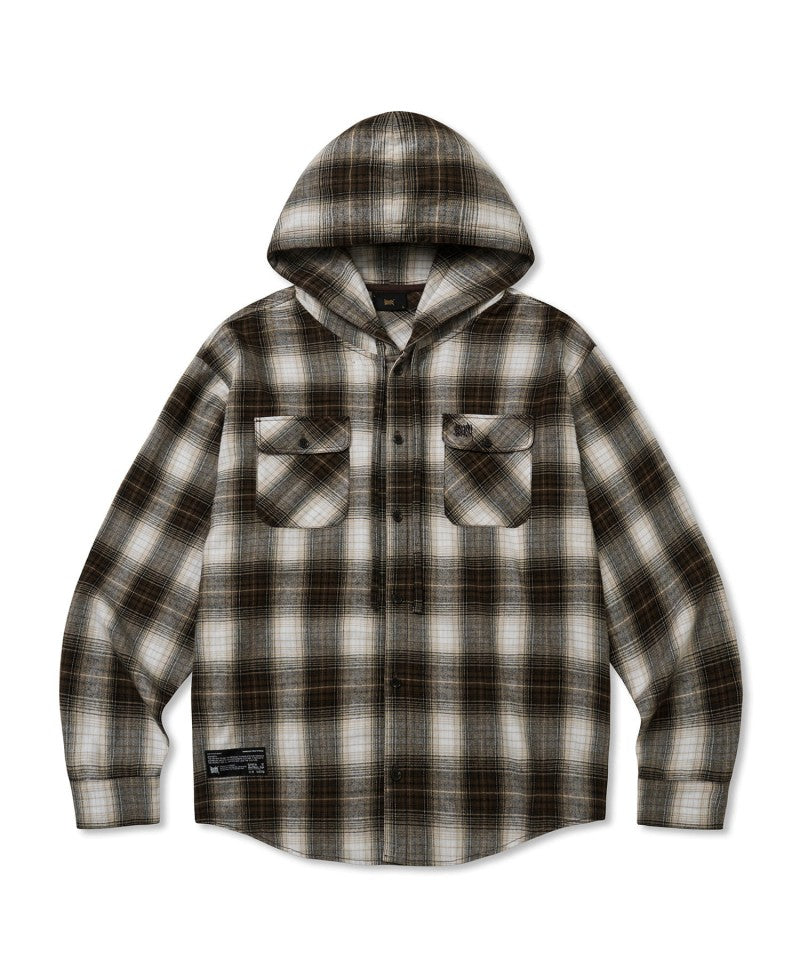 【WE ARE】韓國brownbreath連帽格子襯衫上衣BKFMSH002