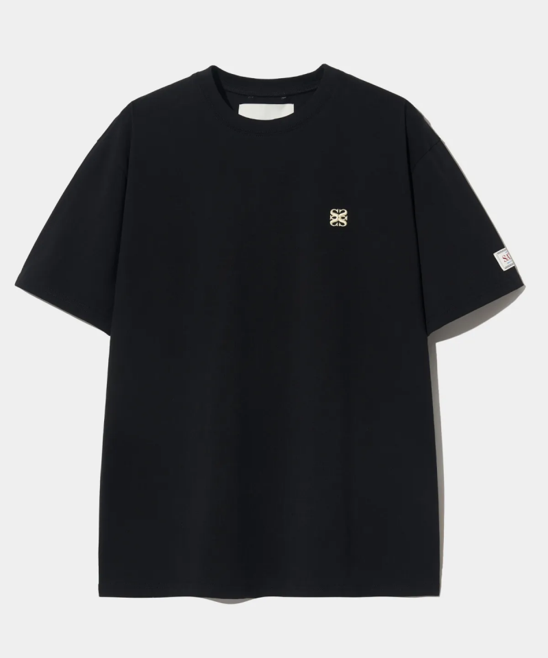 【WE ARE】Korea Satur classic small logo short-sleeved T-shirt SA252WTS06/SA252MTS06