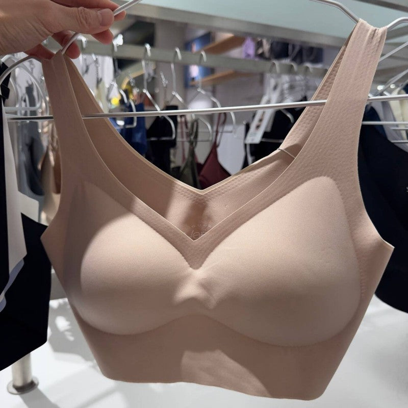 【WE ARE】韓國verish舒適 微寬肩帶無痕內衣(背心式)COOL FIT BRA VOLUME NO HOOK