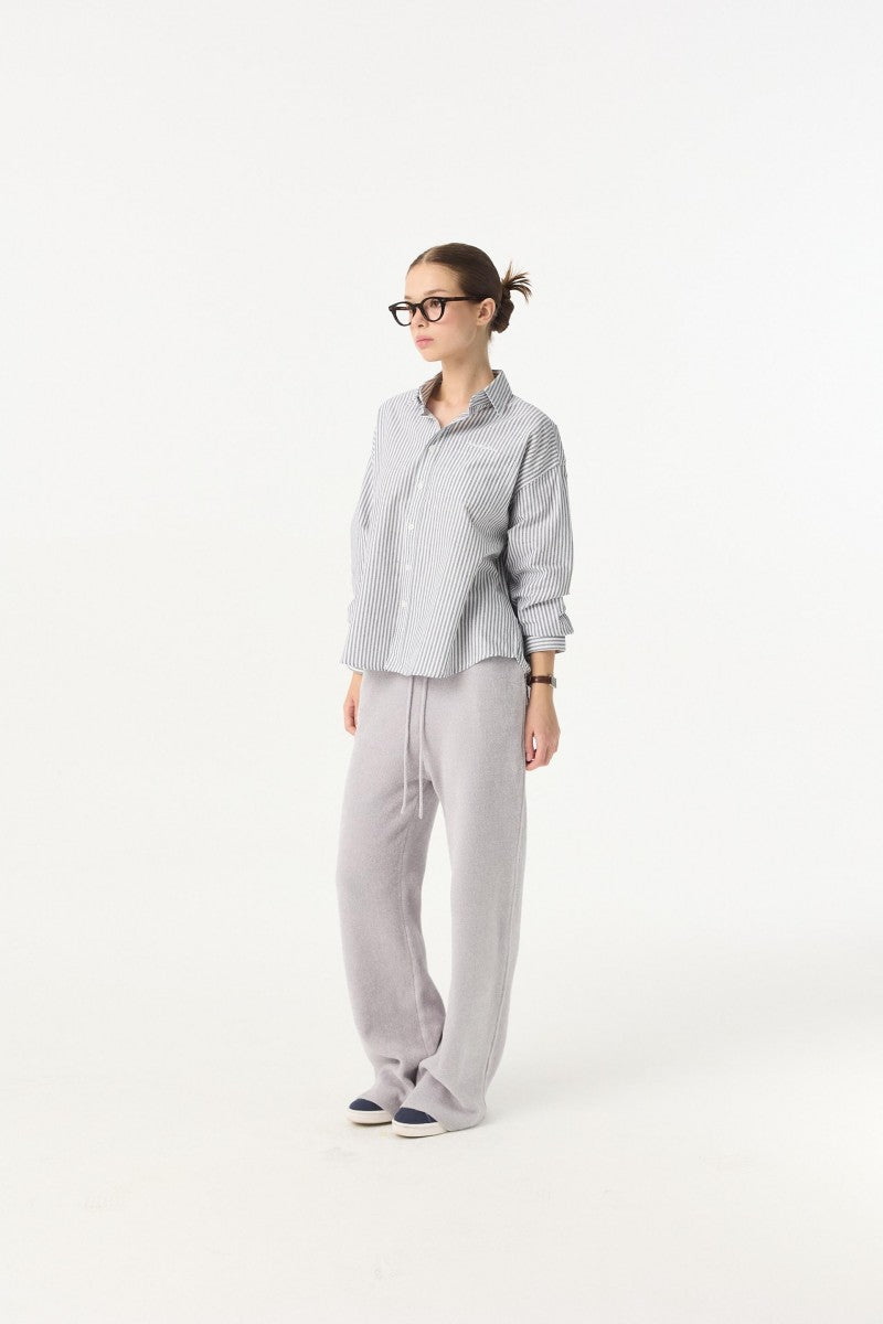 黑五限時折扣【WE ARE】韓國DONTBELATE條紋長袖襯衫20251101-12