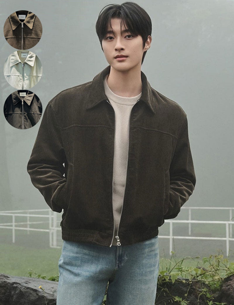 男款【WE ARE】韓國POLHAM復古燈芯絨/麂皮外套PHE4JJ1030