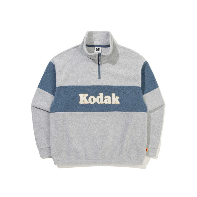 【WE ARE】韓國KODAK柯達半拉鏈領大學T衛衣K5423EFSR1