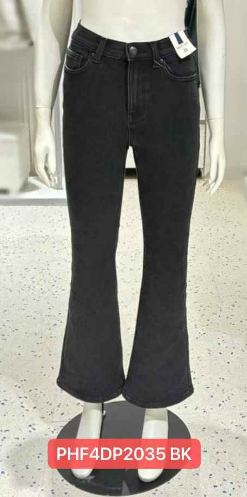 【WE ARE】韓國POLHAM加絨喇叭褲牛仔褲PHF4DP2035