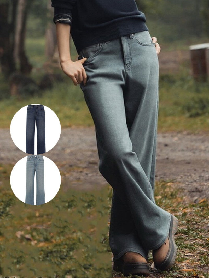 金泰梨同款【WE ARE】韓國POLHAM休閒加絨牛仔褲PHF4DP2039