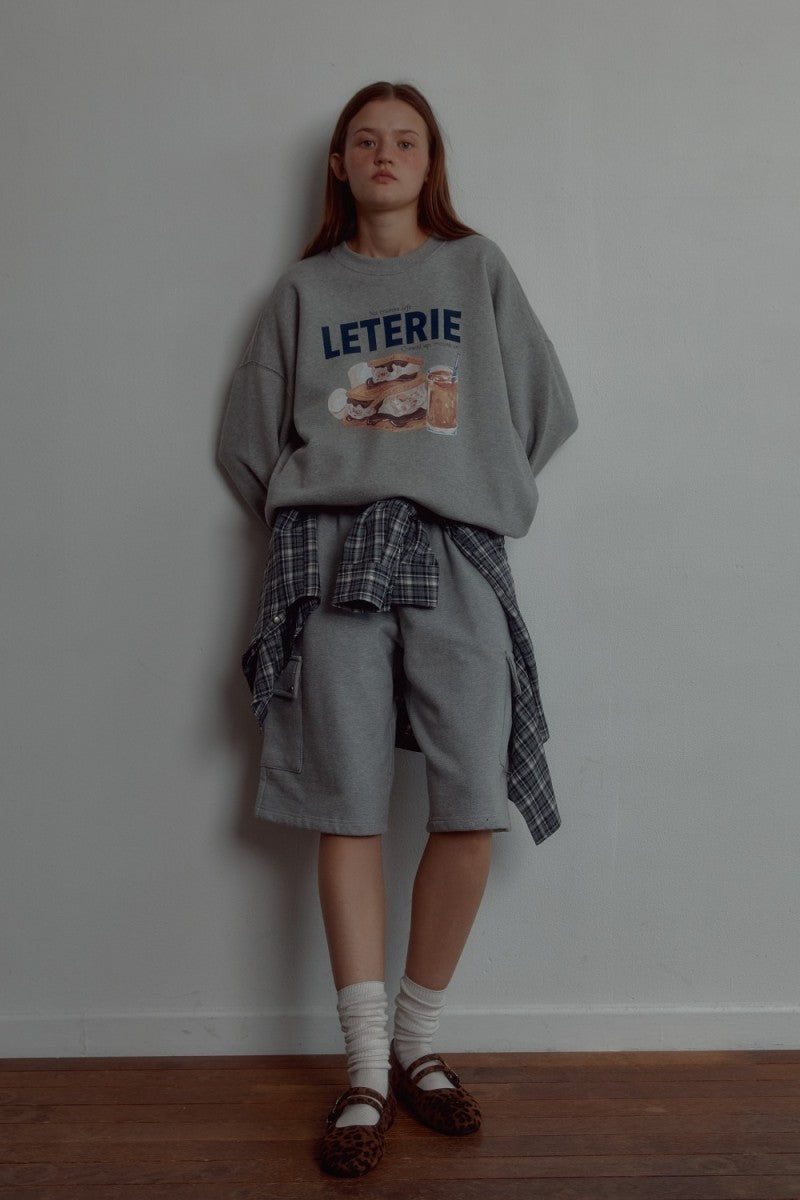 【WE ARE】韓國Leterie休閒短褲BERMUDACARGOSWEATPANTS