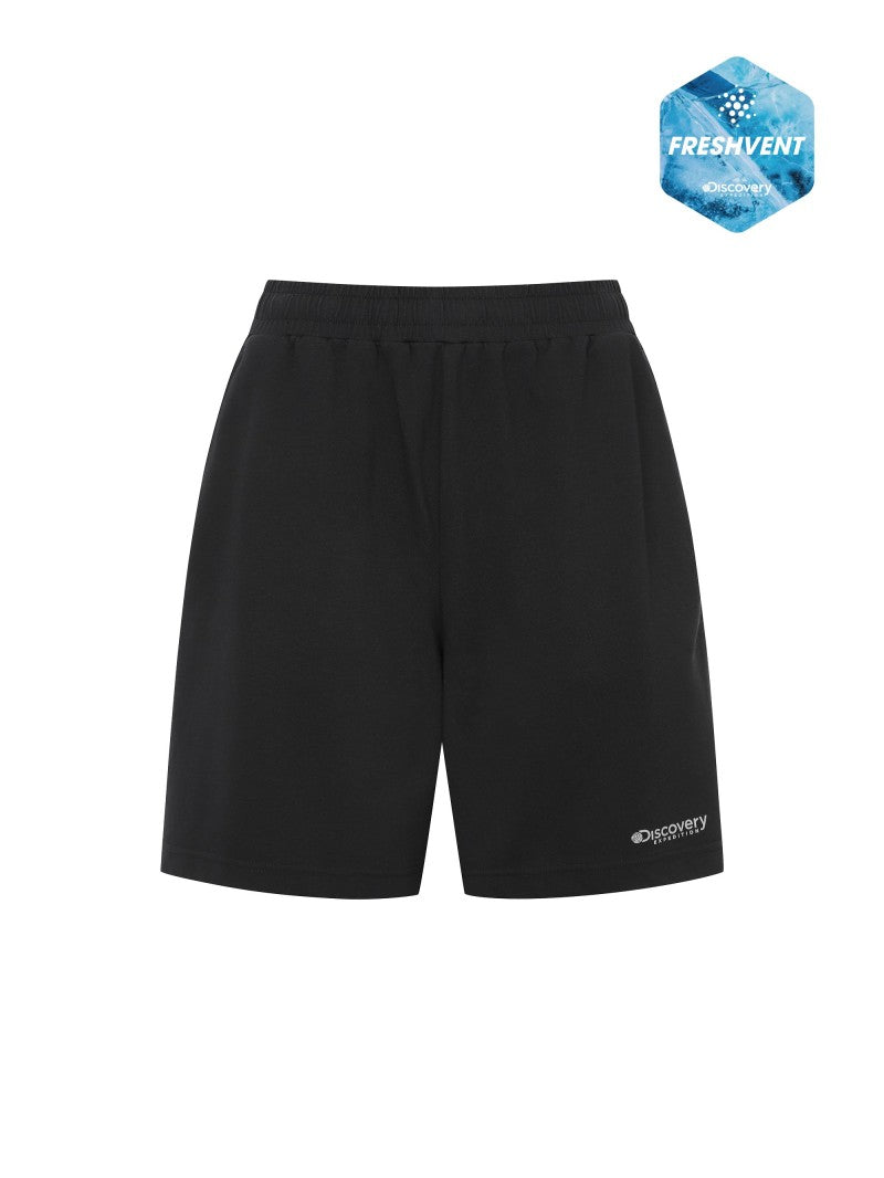女款【WE ARE】韓國Discovery FRESHVENT SORONA涼感四分半短棉褲 DWTB66053