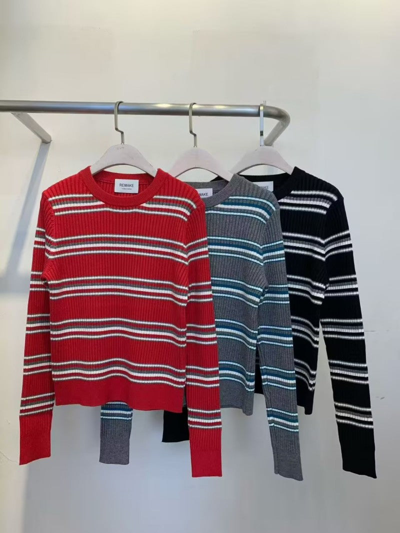 大茜選品【WE ARE】韓國休閒針織毛衣上衣