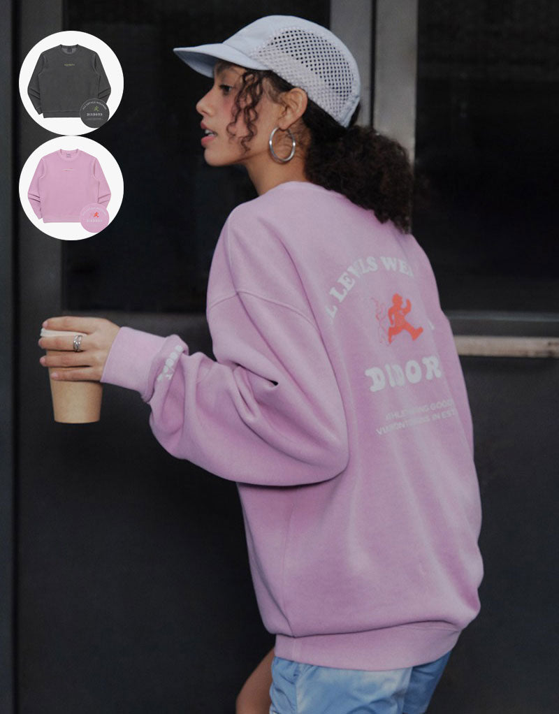 【WE ARE】韓國Diadora休閒大學T衛衣D6123LFS24