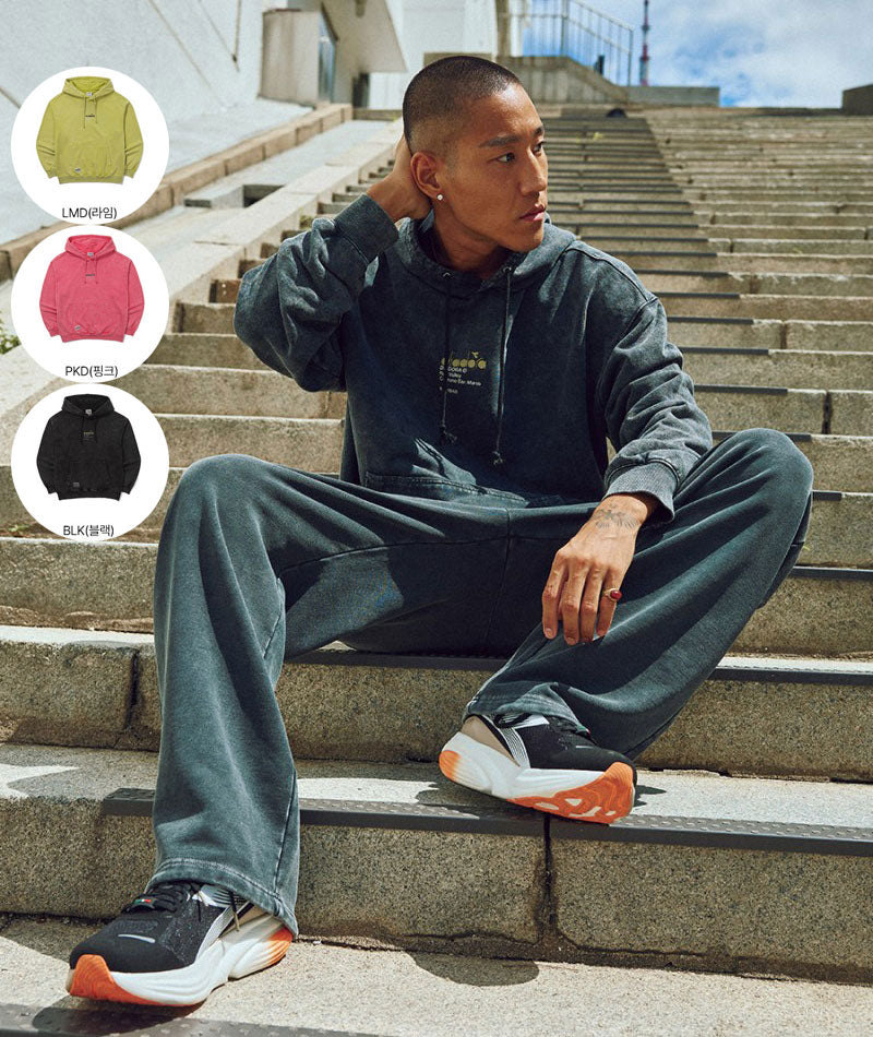 【WE ARE】韓國Diadora 基礎款刺繡logo帽T D5323LHD56