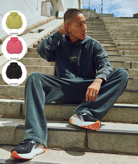 【WE ARE】韓國Diadora 基礎款刺繡logo帽T D5323LHD56