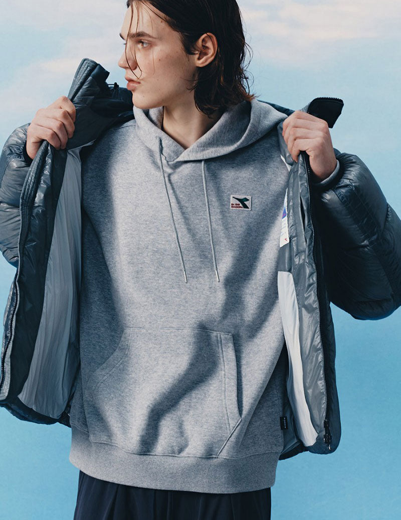 【WE ARE】韓國Diadora休閒連帽大學T衛衣D5423LHD80