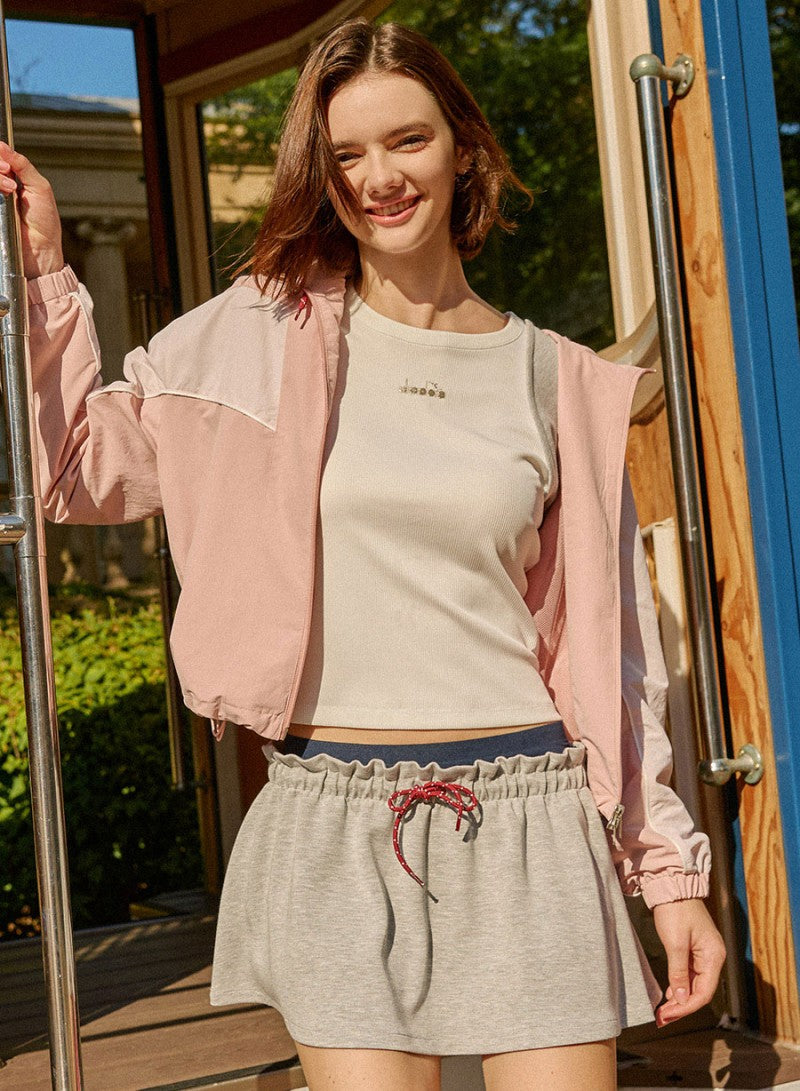 【WE ARE】韓國Diadora休閒連帽拉鏈外套D5322LWT31