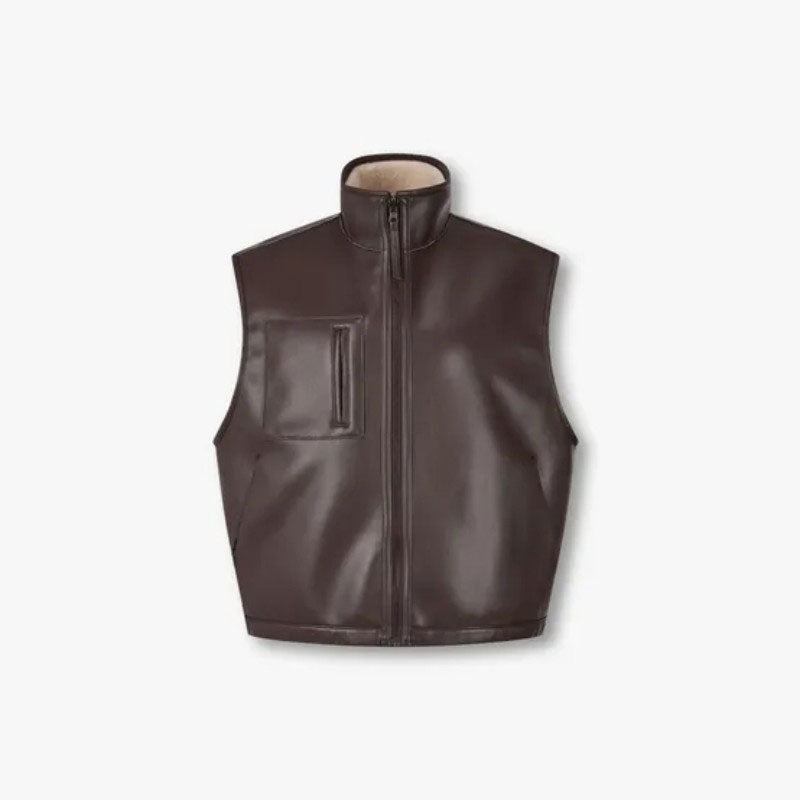 【WE ARE】韓國Studio Tomboy 雙面羊羔毛皮背心  9165461883