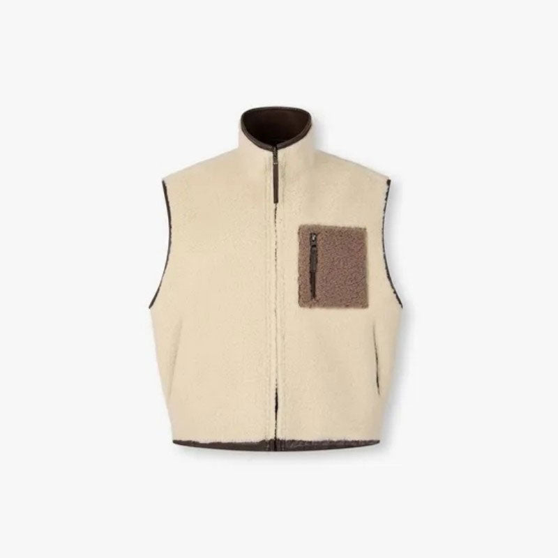 【WE ARE】韓國Studio Tomboy 雙面羊羔毛皮背心  9165461883