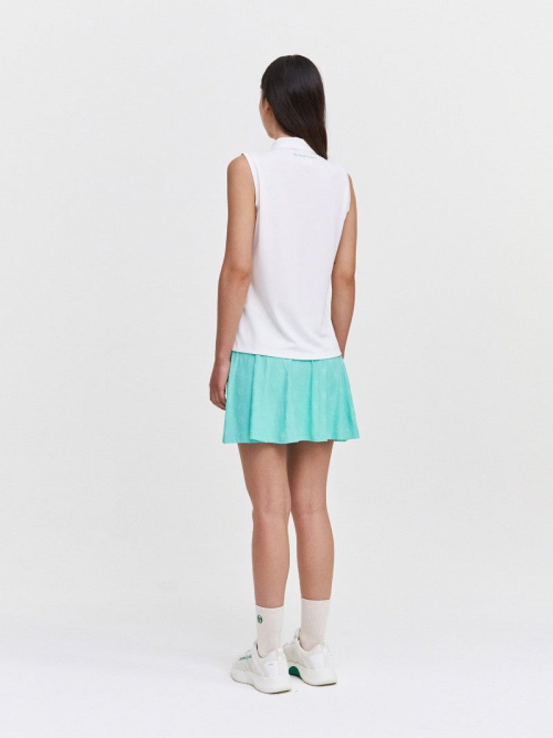 女款【WE ARE】韓國SERGIO TACCHINI Polo領無袖T恤TWPQ11043
