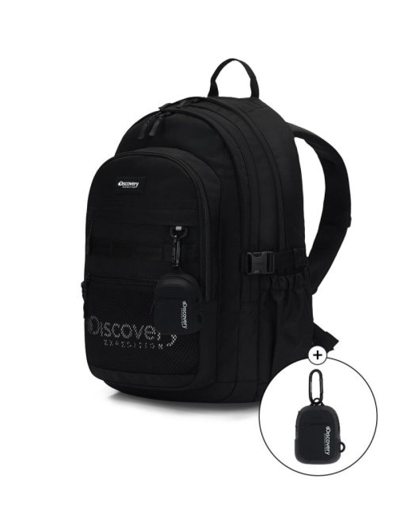 【WE ARE】Korea purchasing Discovery mesh backpack with small charm bag DXBK0024N