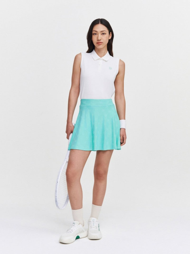 女款【WE ARE】韓國SERGIO TACCHINI Polo領無袖T恤TWPQ11043