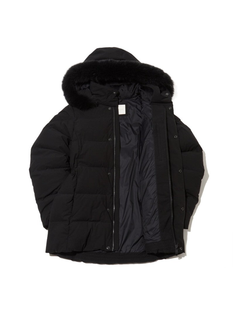 女款【WE ARE】韓國EIDER 中短款狐狸毛邊鵝絨外套DWW25532