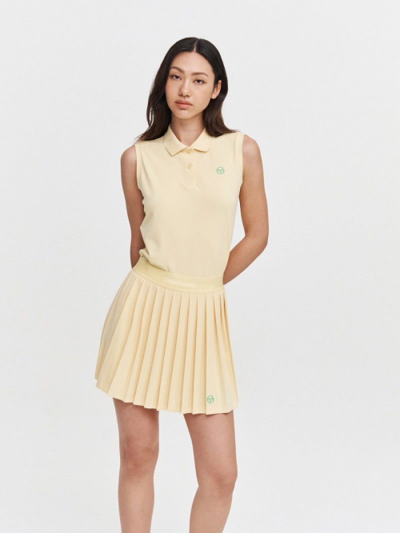 女款【WE ARE】韓國SERGIO TACCHINI Polo領無袖T恤TWPQ11043