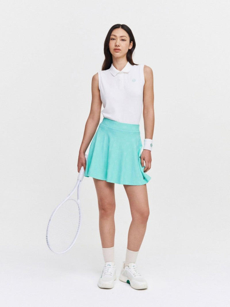女款【WE ARE】韓國SERGIO TACCHINI Polo領無袖T恤TWPQ11043