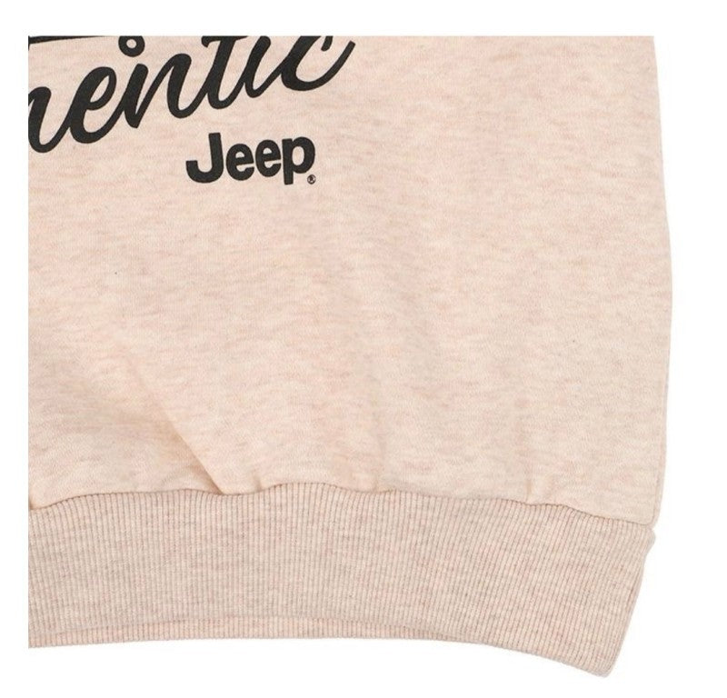 兒童款【WE ARE】韓國JEEP膠印北極熊刷毛大學Ｔ上衣KQ4TSU881