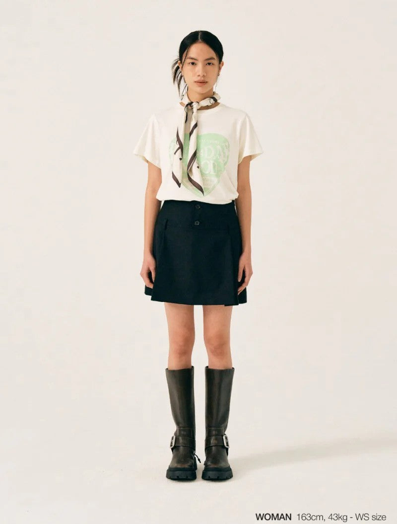 【現貨】Satur折扣款 女款【WE ARE】韓國Satur愛心短袖T恤SA252WTS02