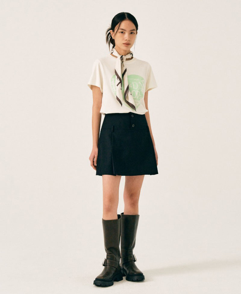 【WE ARE】Korea Satur Heart Short Sleeve T-shirt SA252WTS02/SA252MTS02