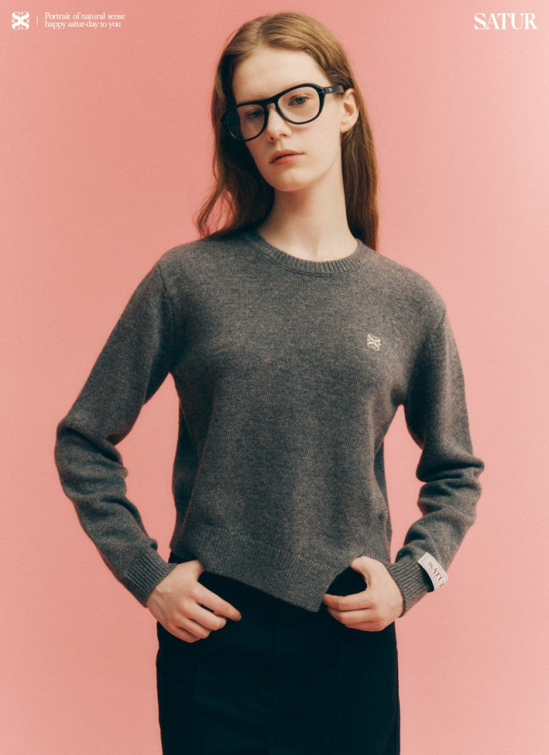 女款【WE ARE】韓國Satur休閒不規則針織毛衣SA243WKT38