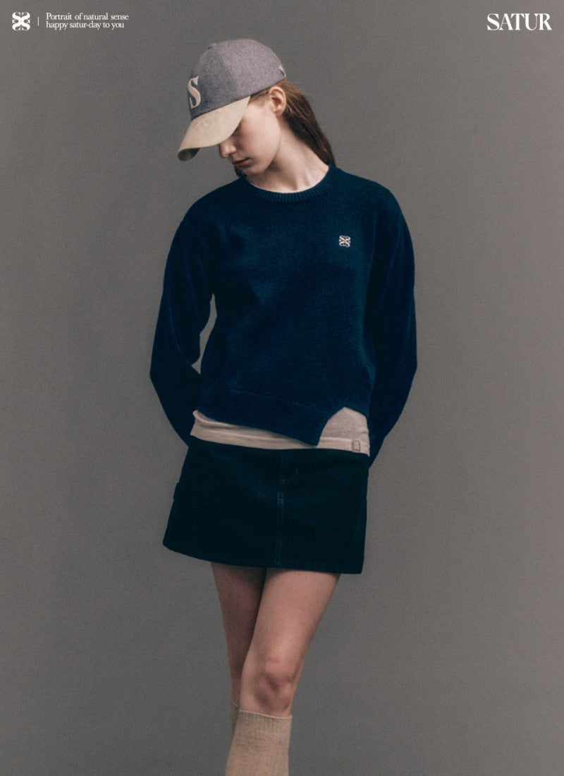 女款【WE ARE】韓國Satur休閒不規則針織毛衣SA243WKT38