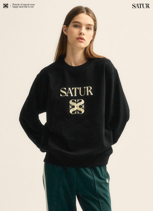 【WE ARE】韓國Satur圓領大學T衛衣SA253UTM05