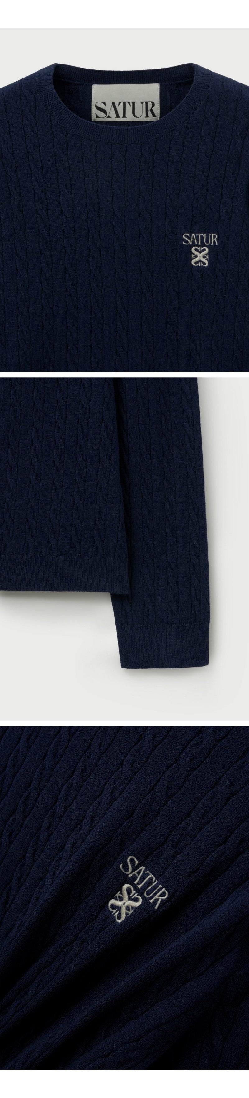 【WE ARE】韓國Satur休閒針織圓領毛衣SA253UKT35