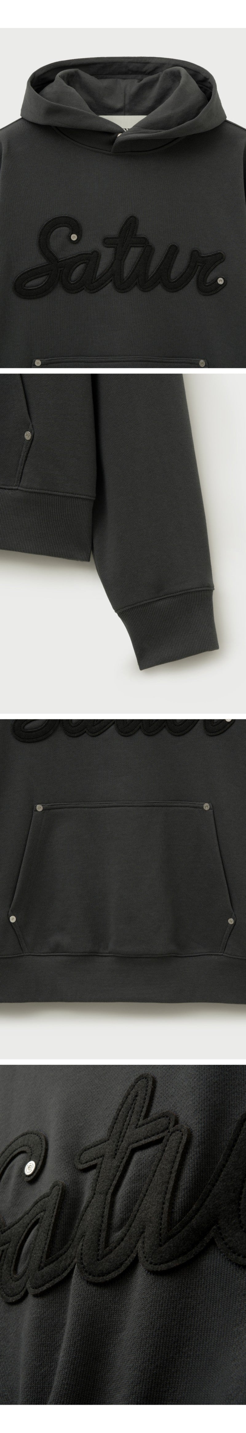 男女同款【WE ARE】韓國Satur鉚釘連帽大學T SA243UTH09/SA251UTH03/SA253UTH03