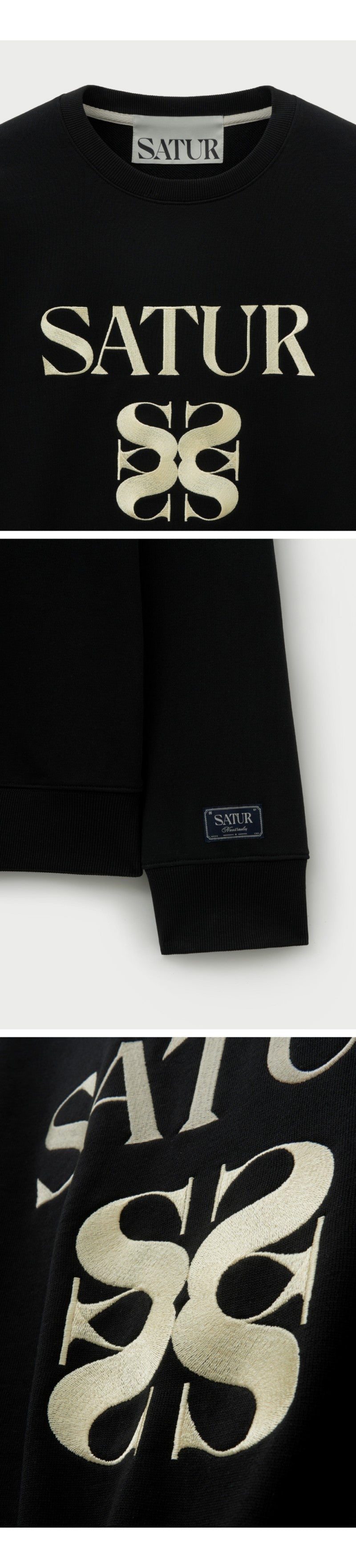 【WE ARE】韓國Satur圓領大學T衛衣SA253UTM05