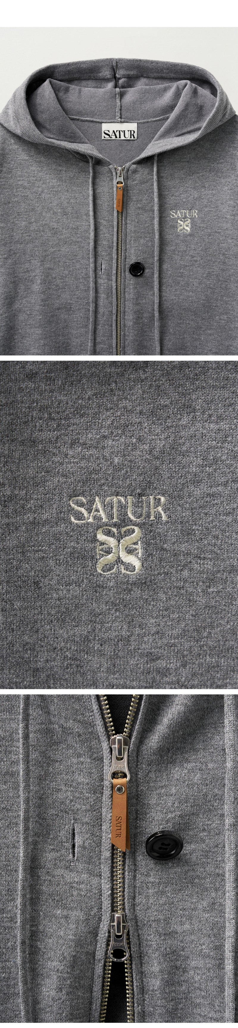 女款【WE ARE】韓國Satur休閒連帽拉鏈外套SA253WKC01