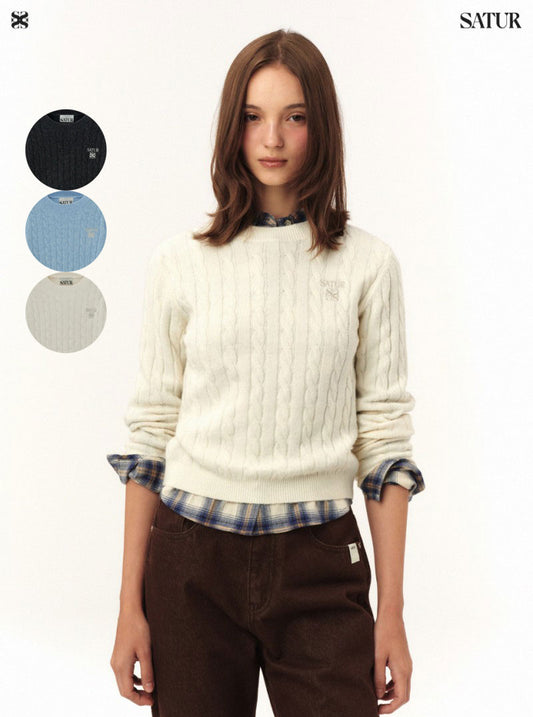 女款【WE ARE】韓國Satur休閒針織毛衣SA253WKT42