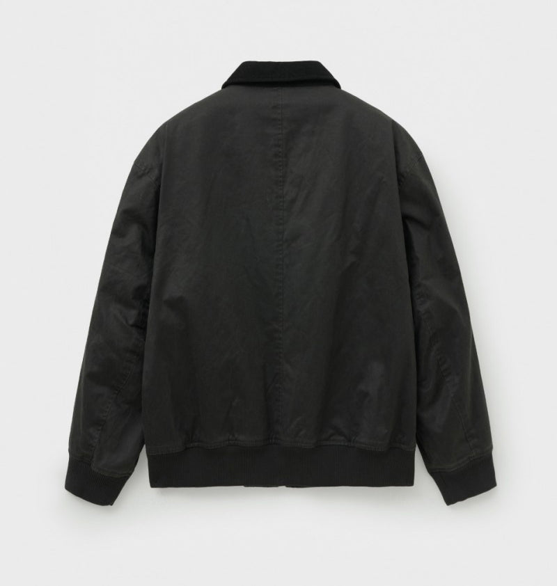 男女同款【WE ARE】韓國Satur 異材質翻領皮革雙拉鏈外套SA254UJP14