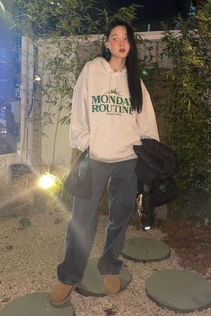 限時折扣【WE ARE】韓國PHYPS連帽大學T衛衣PD01HD0004