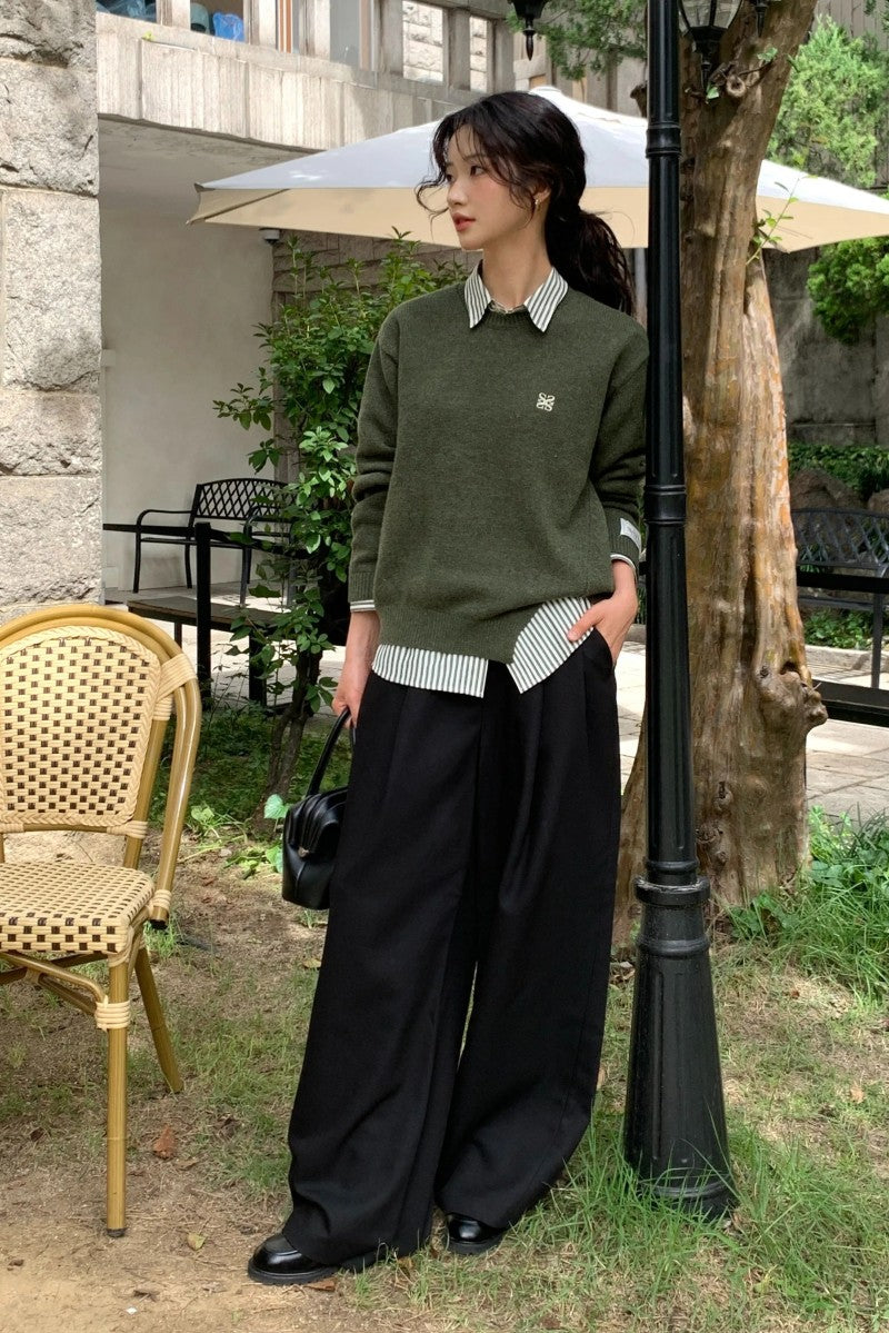 女款【WE ARE】韓國Satur休閒不規則針織毛衣SA243WKT38