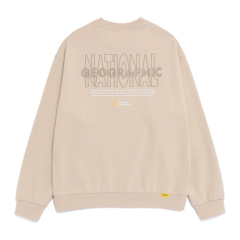 男女同款【WE ARE】韓國國家地理圓領大學T衛衣N261USW020