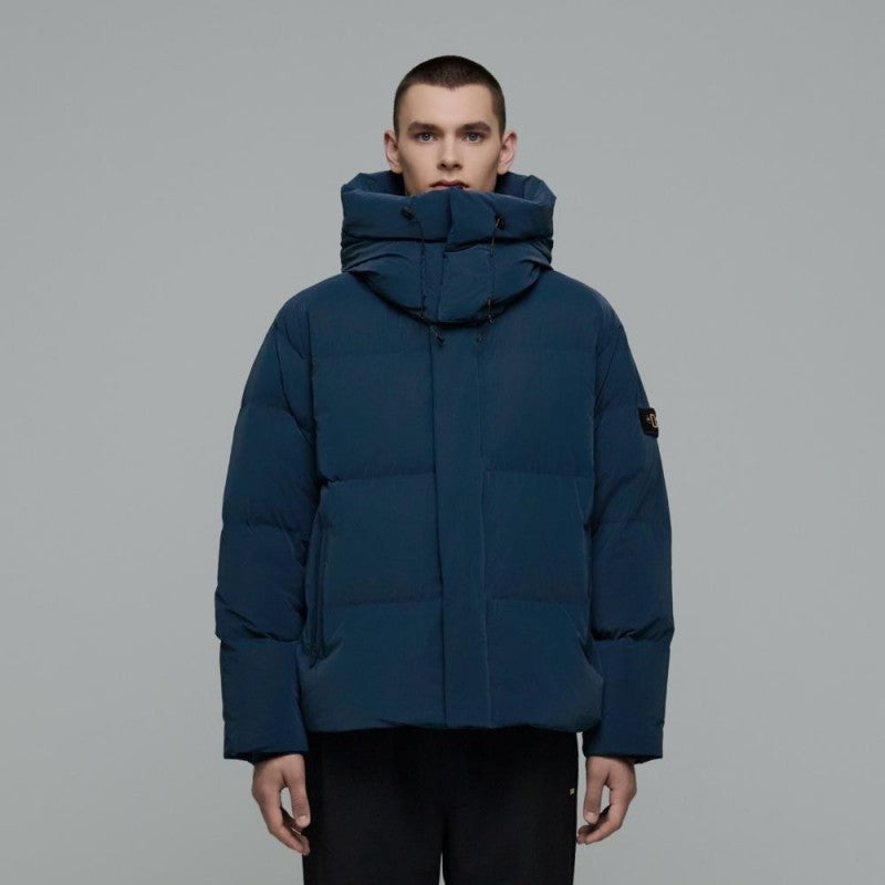 ＊折扣款【WE ARE】韓國國家地理（有臂章）光澤感連帽鵝絨羽絨外套 N244UDW980/N244UDW180