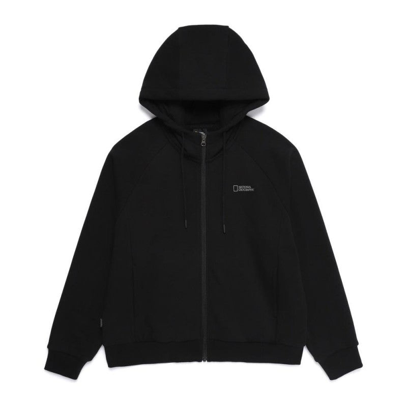 女款【WE ARE】韓國國家地理加絨拉鏈連帽外套N254WFT040