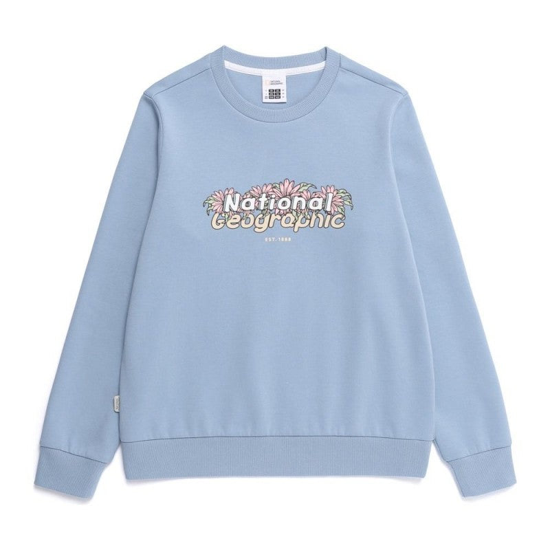 女款【WE ARE】韓國國家地理圓領大學T衛衣N261WSW020