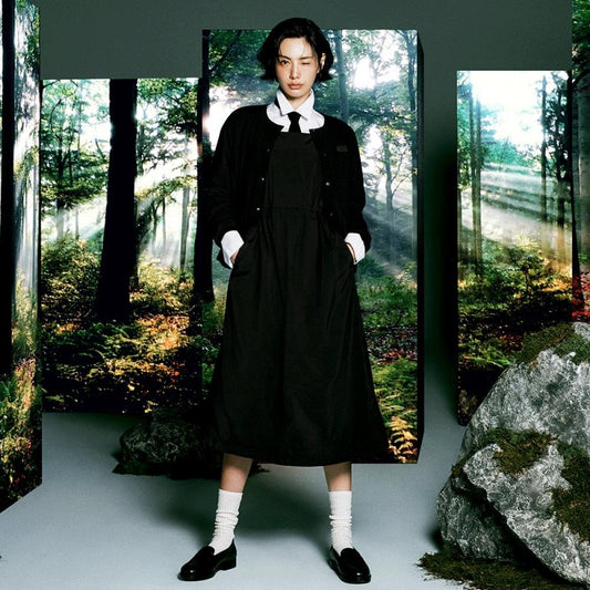 【WE ARE】 韓國國家地理背帶連衣裙N254WOP011