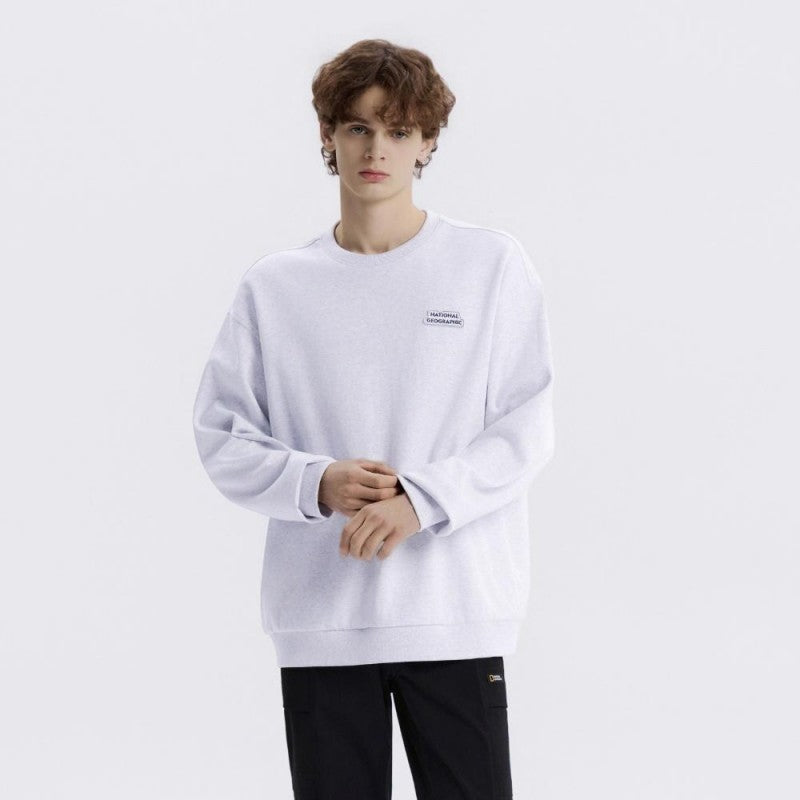 男女同款【WE ARE】韓國國家地理圓領大學T衛衣N261USW020