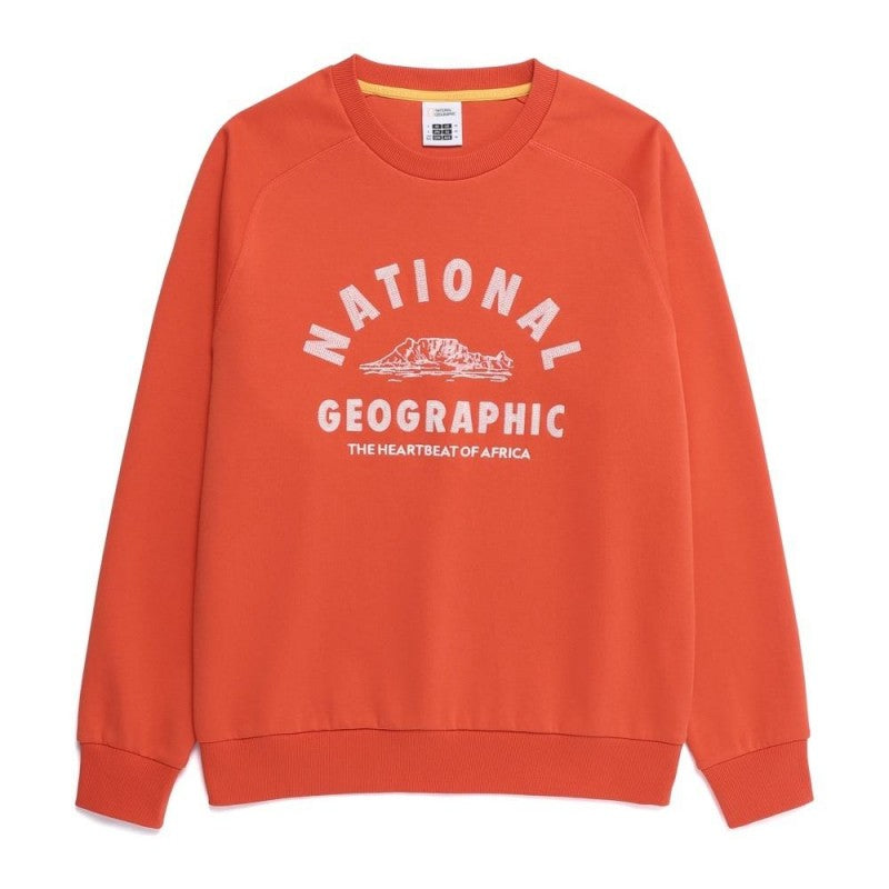 男女同款【WE ARE】韓國國家地理圓領 大學T衛衣N261USW021