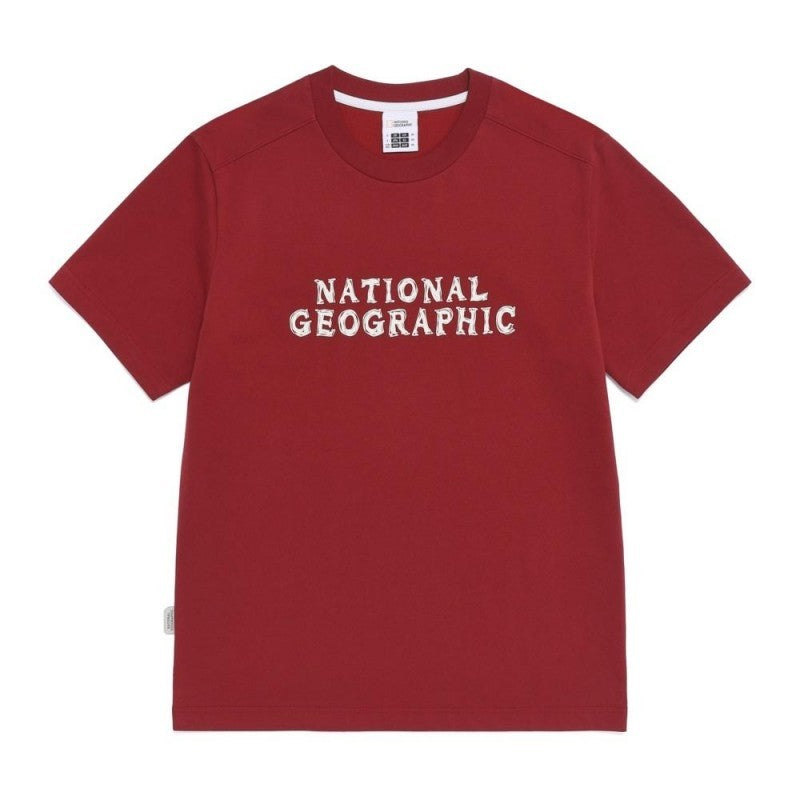 男女同款【WE ARE】韓國國家地理休閒短袖T恤N265UTS020