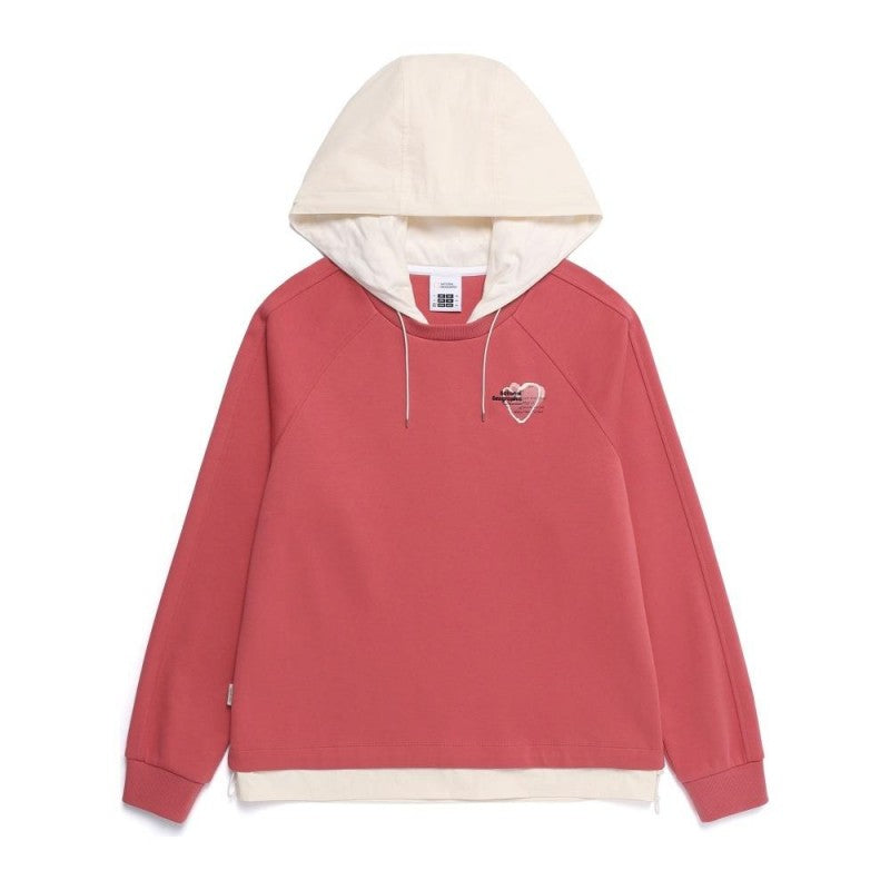 女款【WE ARE】韓國國家地理連帽拼色大學T衛衣N261WHD020